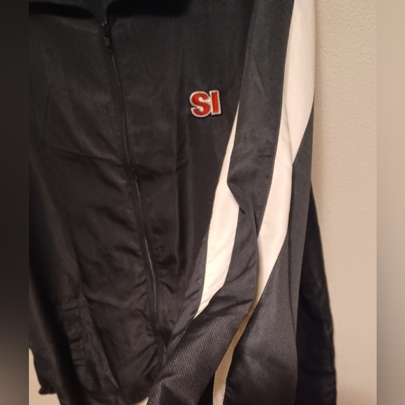 Men’s Sports Illustrated Light Weight Windbreaker Black Size XL Preowned - Picture 2 of 10